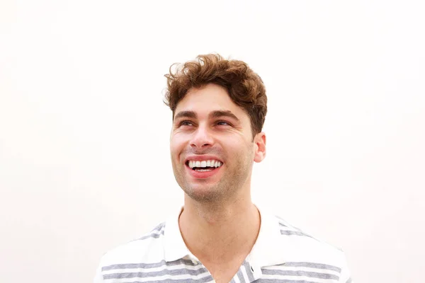 Attractive man standing and smiling — Stock Photo, Image