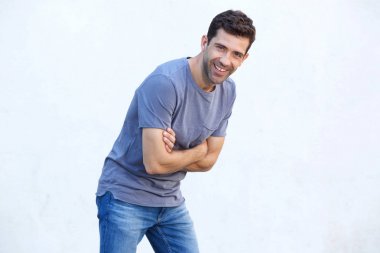 Neşeli genç adam