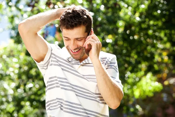 Happy man standing outside — Stock Photo, Image