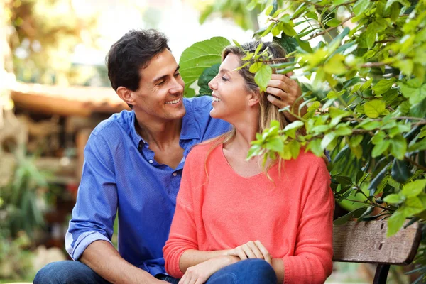Nahaufnahme Porträt Eines Glücklichen Paares Bei Einem Date Das Zusammen — Stockfoto