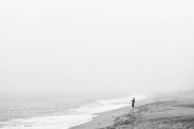 Balıkçı bir plajda