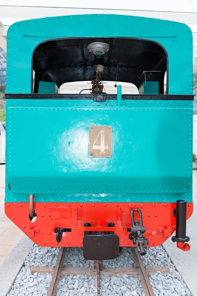Detalhes locomotiva carvão — Fotografia de Stock