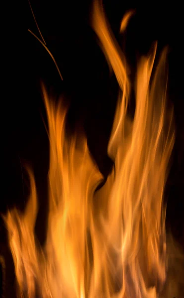 Detalhe chamas de fogo — Fotografia de Stock