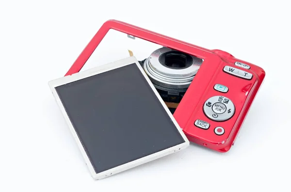 Compact disassembled camera — Stock Photo, Image
