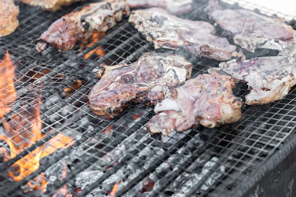 Kött grill detalj — Stockfoto