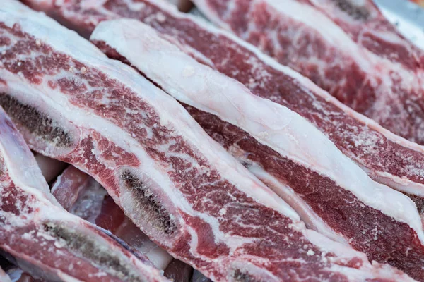 Vlees-barbecue-detail — Stockfoto