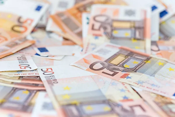 A bankjegyek az Európai Unió — Stock Fotó