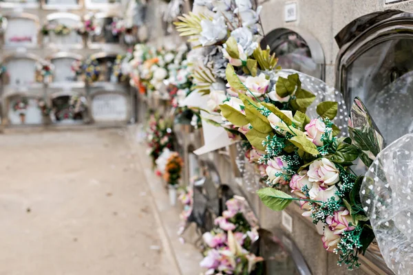 Részletek a sírok és a temetkezési fülkékben a formáció — Stock Fotó