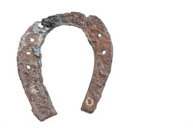 Eski bir at nalının makro ayrıntıları