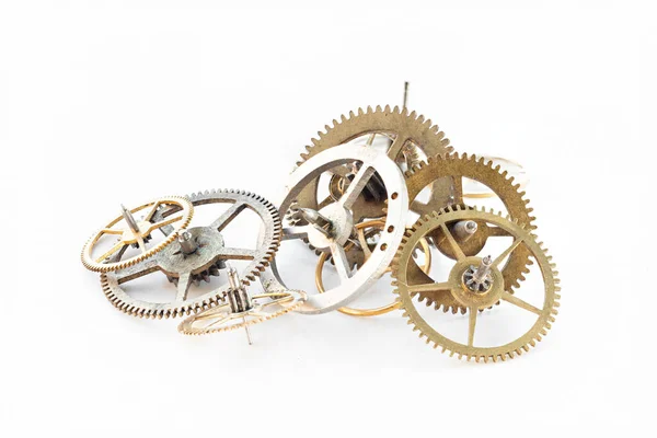 Detail Several Clockworks Dismantled — Stock Photo, Image