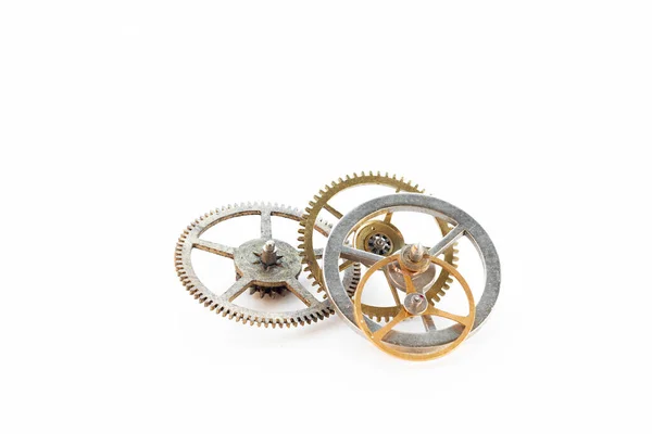 Detail Several Clockworks Dismantled — Stock Photo, Image