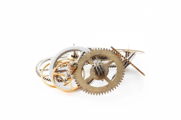 Detail Several Clockworks Dismantled — Stock Photo, Image