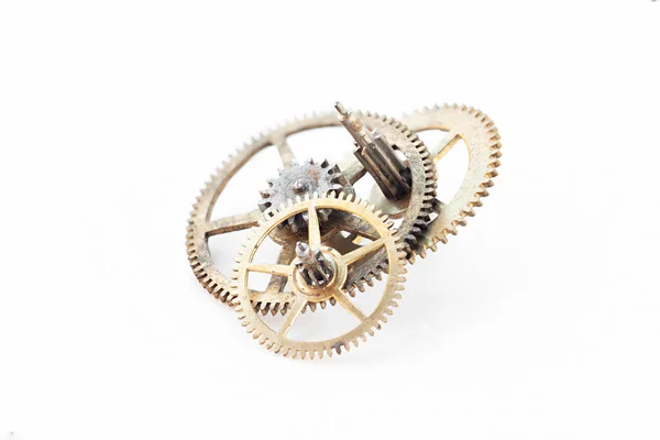 Detail Several Clockworks Dismantled — Stock Photo, Image