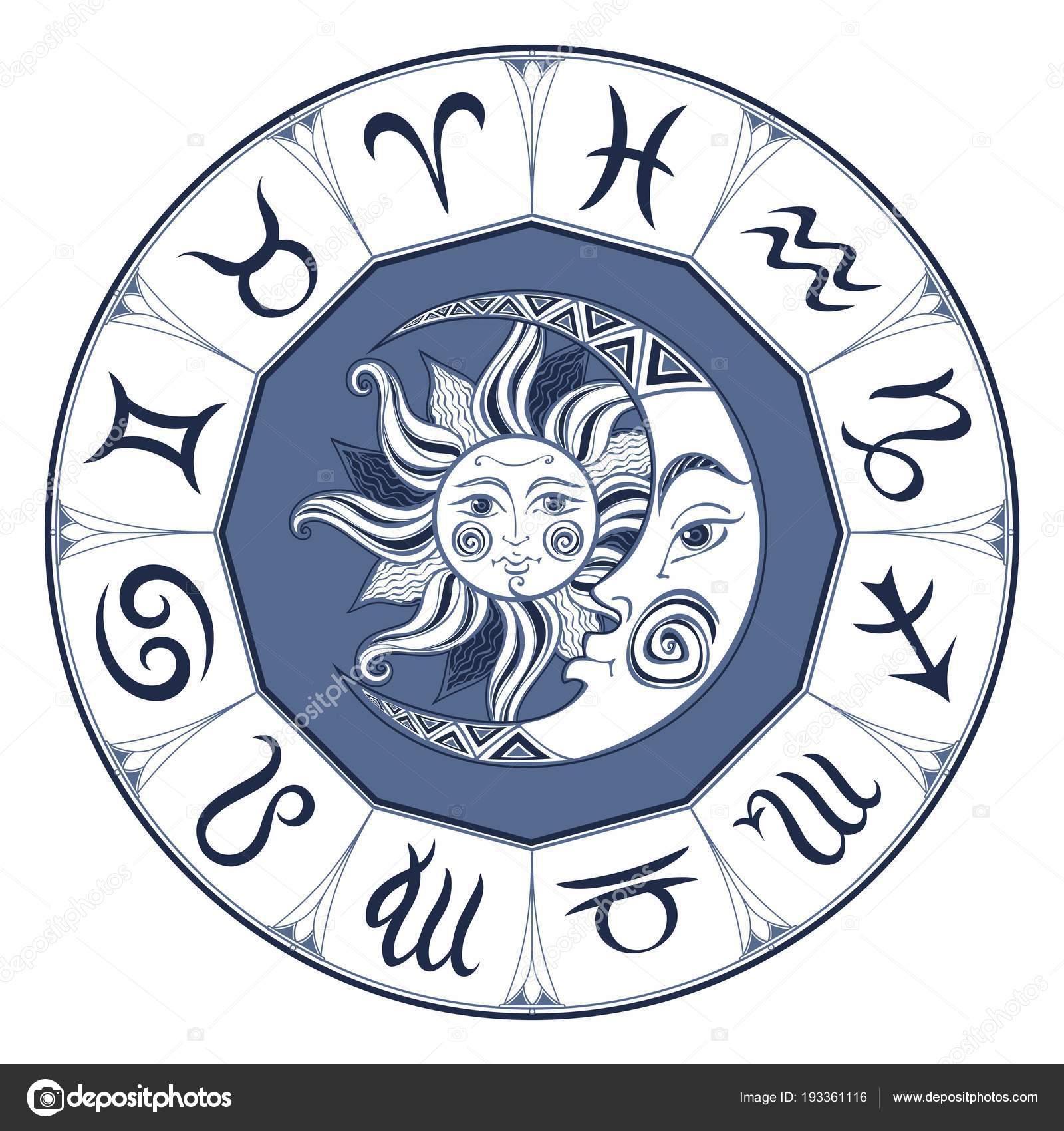 Zodiac Signs Moon And Sun