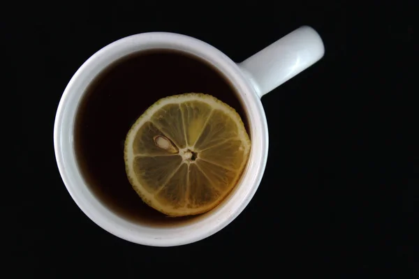 Taza Con Limón — Foto de Stock