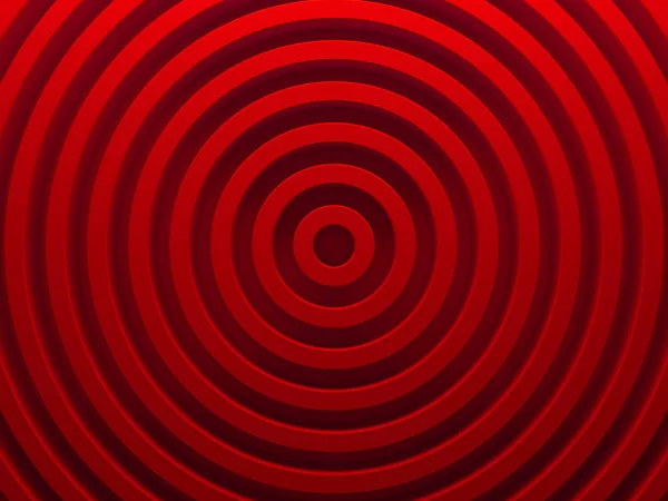 Červené pozadí abstraktní radiální. 3D — Stock fotografie