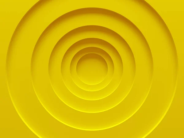Gele radiale achtergrondafbeelding. 3D — Stockfoto