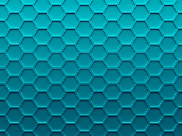 Blue hexagons. Scientific abstract background — Stock Photo, Image