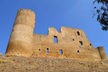 Ortaçağ Kalesi, Mazzarino, Caltanissetta, Sicilya miras, İtalya, Europe görünümünü