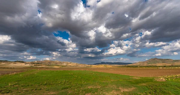 Wunderschöne Sizilianische Landschaft Barrafranca Enna Sizilien Italien Europa — Stockfoto