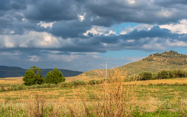 Wunderschöne Sizilianische Landschaft Mazzarino Caltanissetta Sizilien Italien Europa — Stockfoto