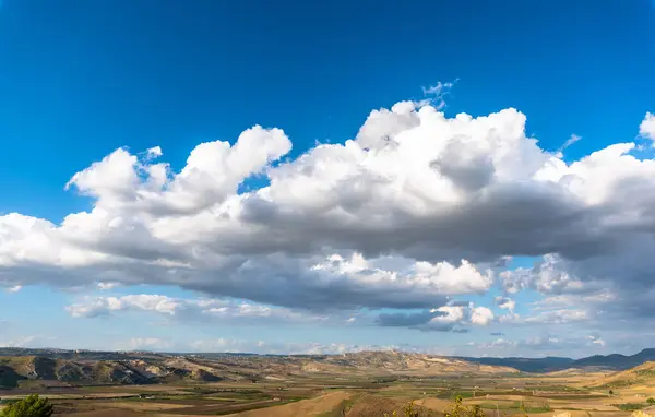 Wspaniały Krajobraz Sycylijski Mazzarino Caltanissetta Sycylia Włochy Europa — Zdjęcie stockowe