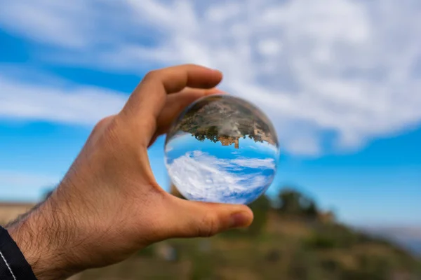 Mittelalterliche Burg Mazzarino Lensball Caltanissetta Sizilien Italien Europa — Stockfoto