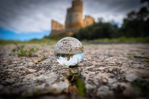 Lensball, Caltanissetta, Sicilya, İtalya ve Avrupa 'daki Mazzarino Ortaçağ Şatosu