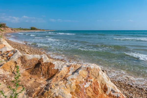 Hermosa Costa Mediterránea Marina Ragusa Sicilia Italia Europa — Foto de Stock