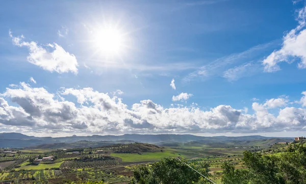 Vista Barrafranca Enna Sicilia Italia Europa — Foto Stock