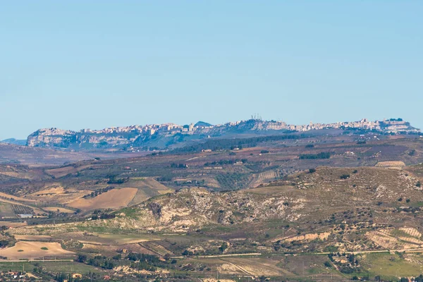 Vista Enna Mazzarino Caltanissetta Sicília Itália Europa — Fotografia de Stock