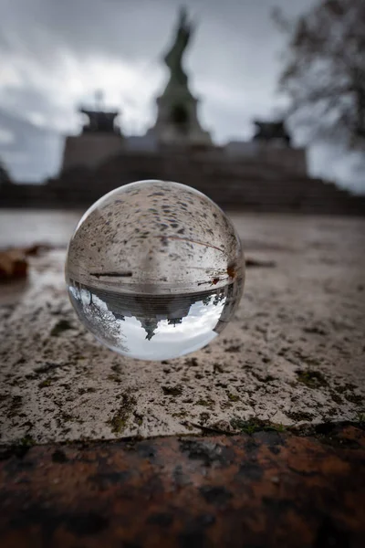 Caltanissetta Anıtı Wwi 'de bir Lensball, Sicilya, İtalya ve Avrupa' da düştü.