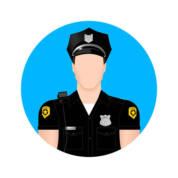 Politie als een pictogram — Stockvector