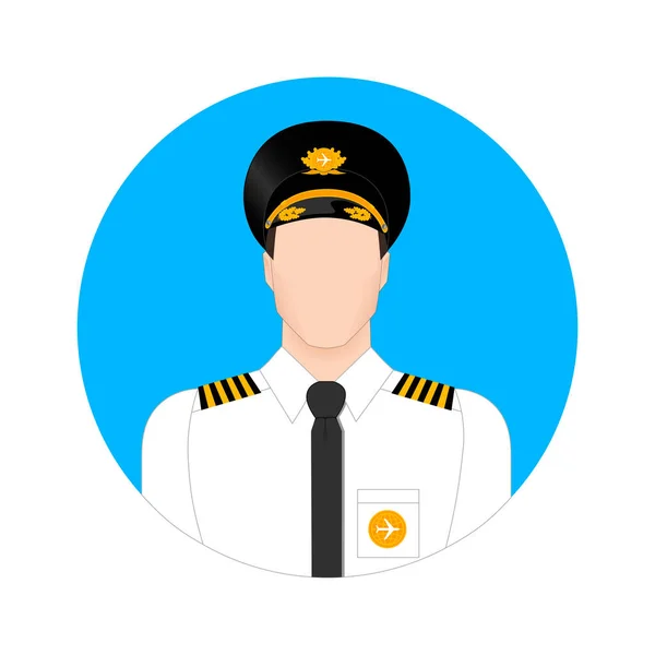 El piloto como icono — Archivo Imágenes Vectoriales