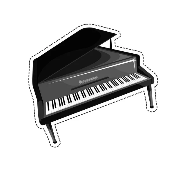L'icône du piano — Image vectorielle