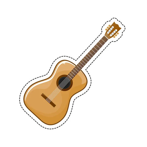 The guitar icon — Stock Vector