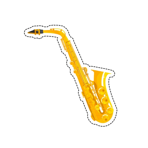 L'icône du saxophone — Image vectorielle