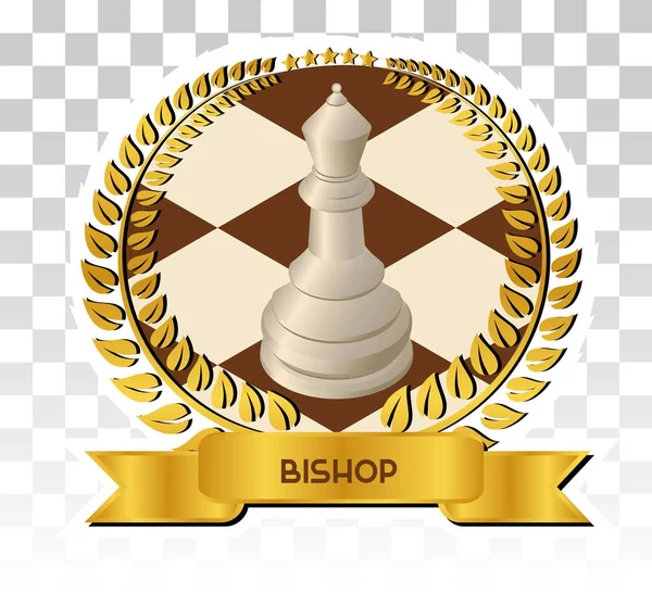 Club emblem biskop — Stock vektor