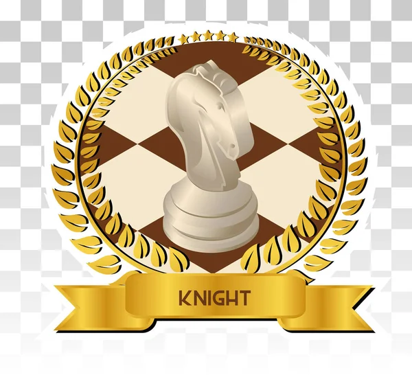 Club emblem knight — Stock vektor