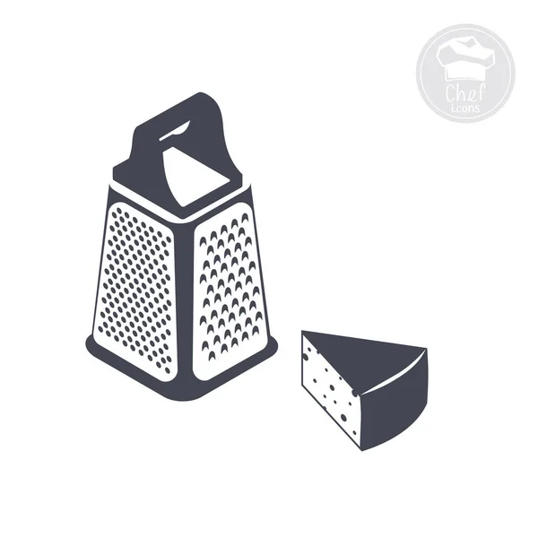 Icon indicating the grater — Stock Vector