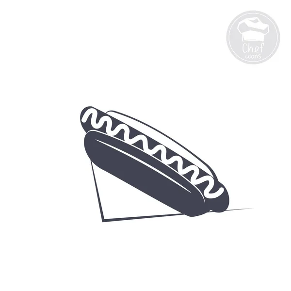 Icône facile Hot Dog — Image vectorielle