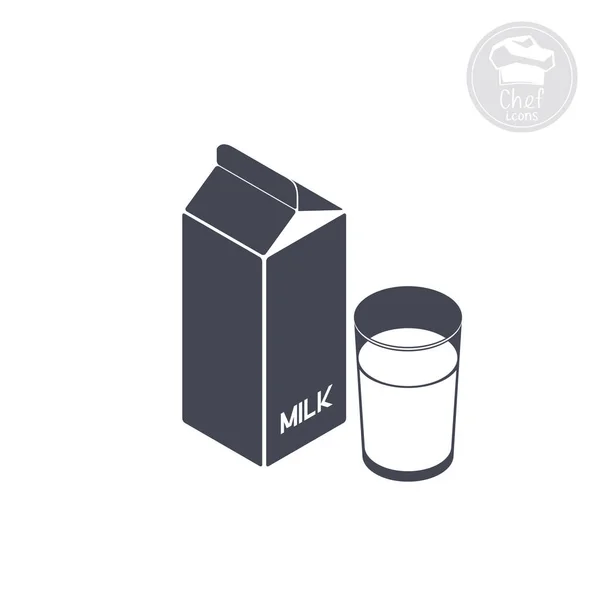 Fácil icono de leche3 — Vector de stock
