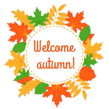 dağınık parlak yaprağı ağaçları sonbahar arka plan