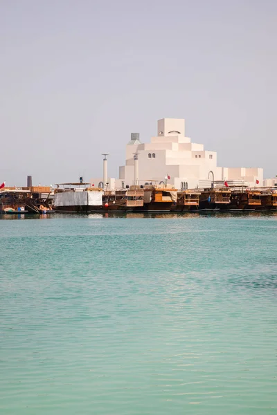 Doha Qatar Maart 2020 Zicht Wit Museum Islamic Art Doha — Stockfoto