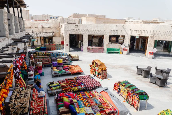 Doha City Qatar Mars 2020 Vue Sur Marché Arabe Traditionnel — Photo