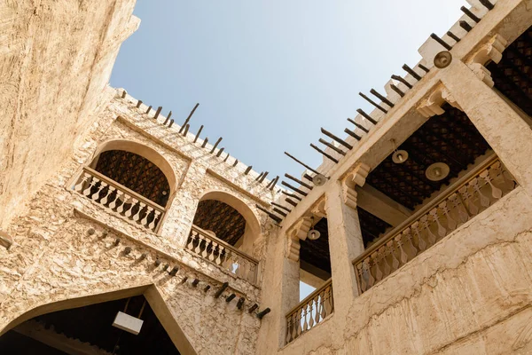 Doha Qatar Março 2020 Detalhes Arquitetura Tradicional Mercado Árabe Souq — Fotografia de Stock