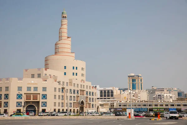 Doha Qatar Mars 2020 Vue Sur Tour Spirale Fanar Centre — Photo