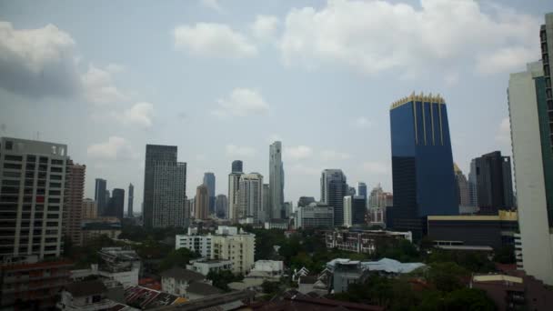 Bangkok şehir manzarası gündüz vakti — Stok video