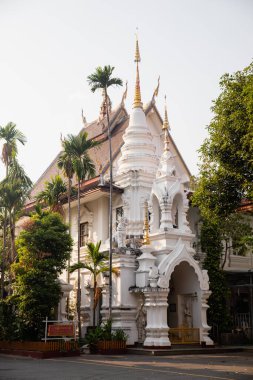 Güzel Wat Saen Muang Ma Luang Budist tapınağı Kuzey Tayland 'da Chiang Mai' de