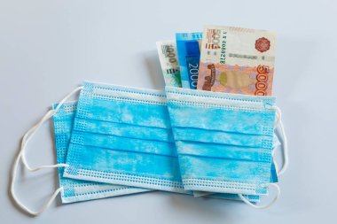 Tıbbi maskelerin fiyatını arttırma kavramı.